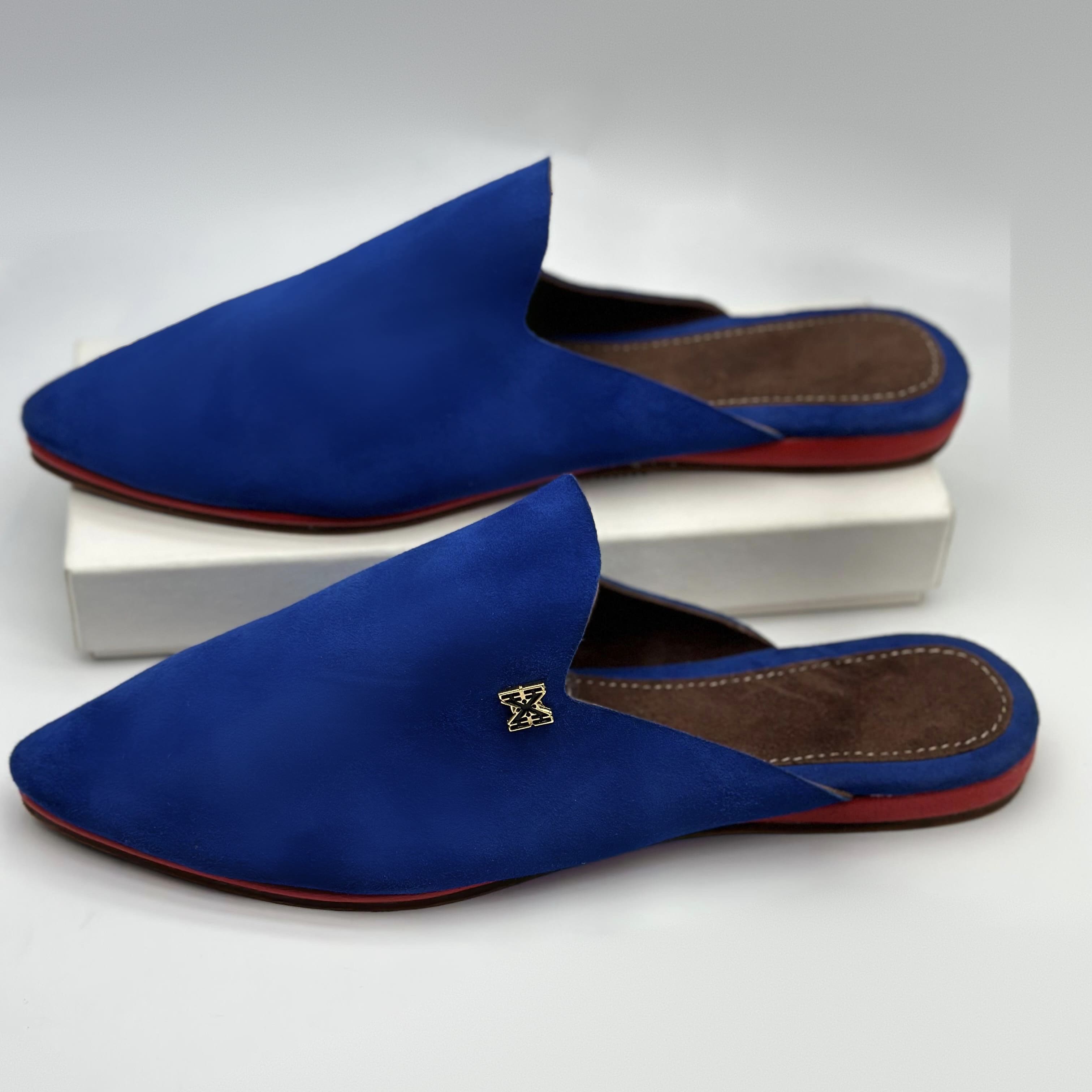 Babouche Femme Bleue Majorelle - Intemporelle - Air Babouche