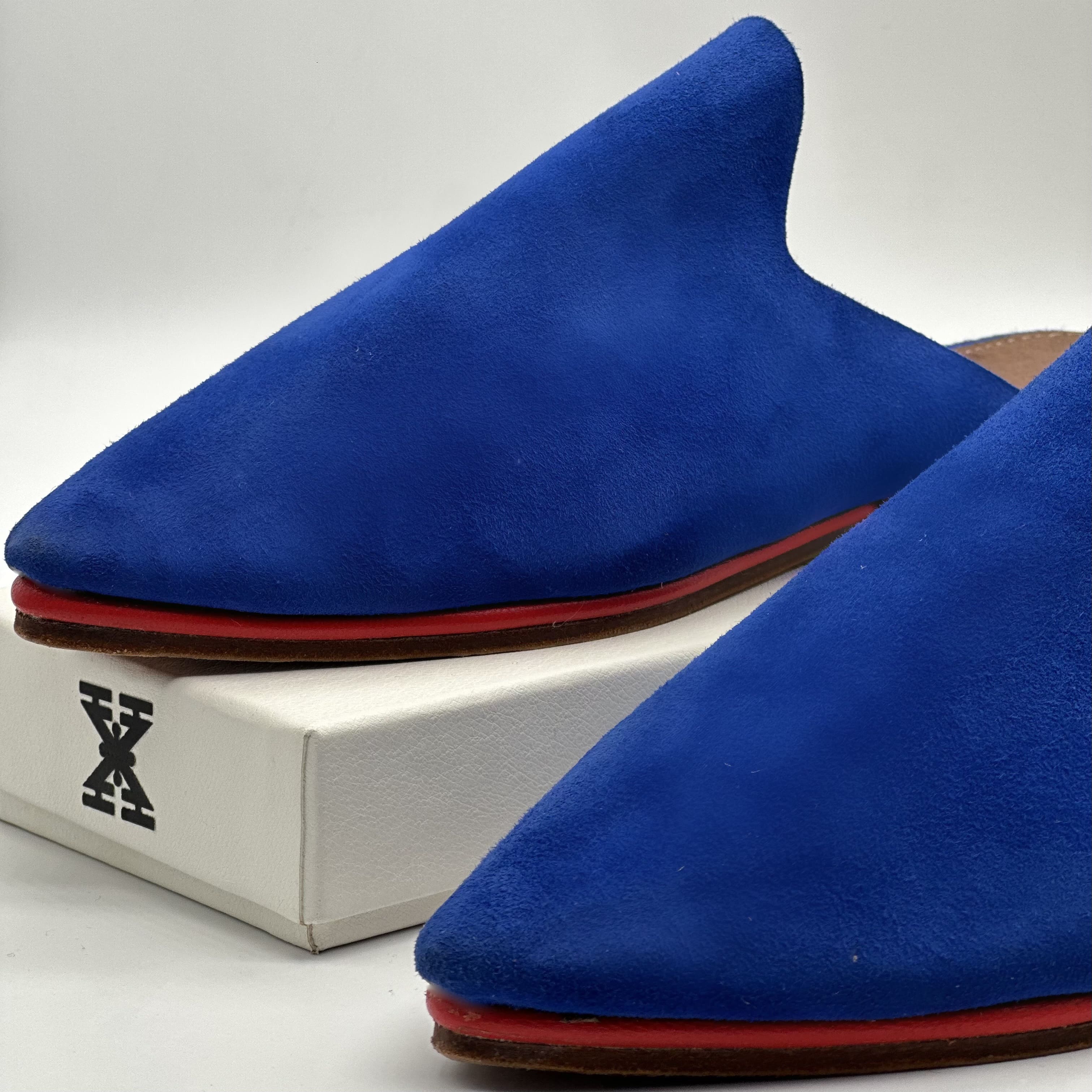 Babouche Femme Bleue Majorelle - Intemporelle - Air Babouche