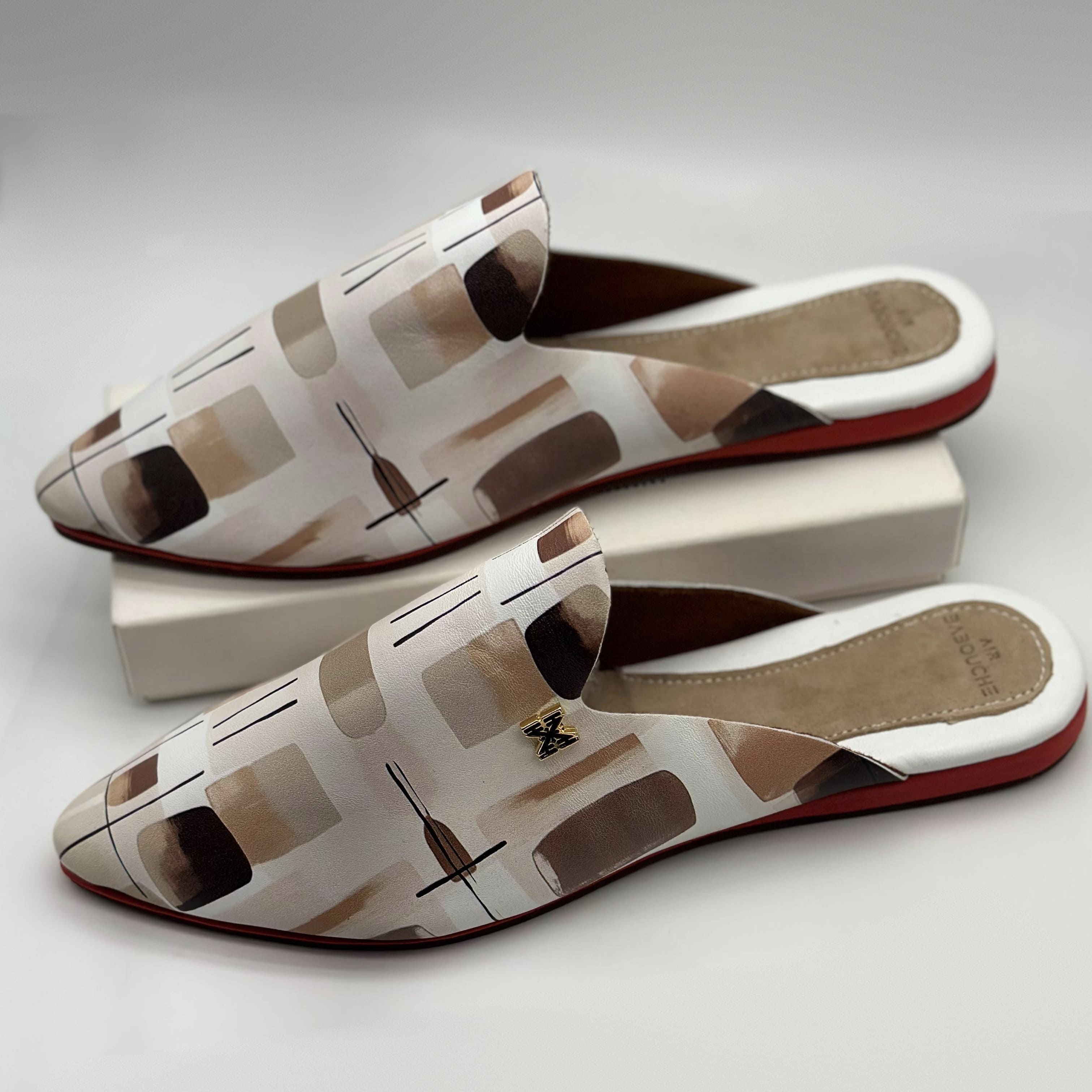 Babouche Femme Abstrait - SIGNATURE - Air Babouche