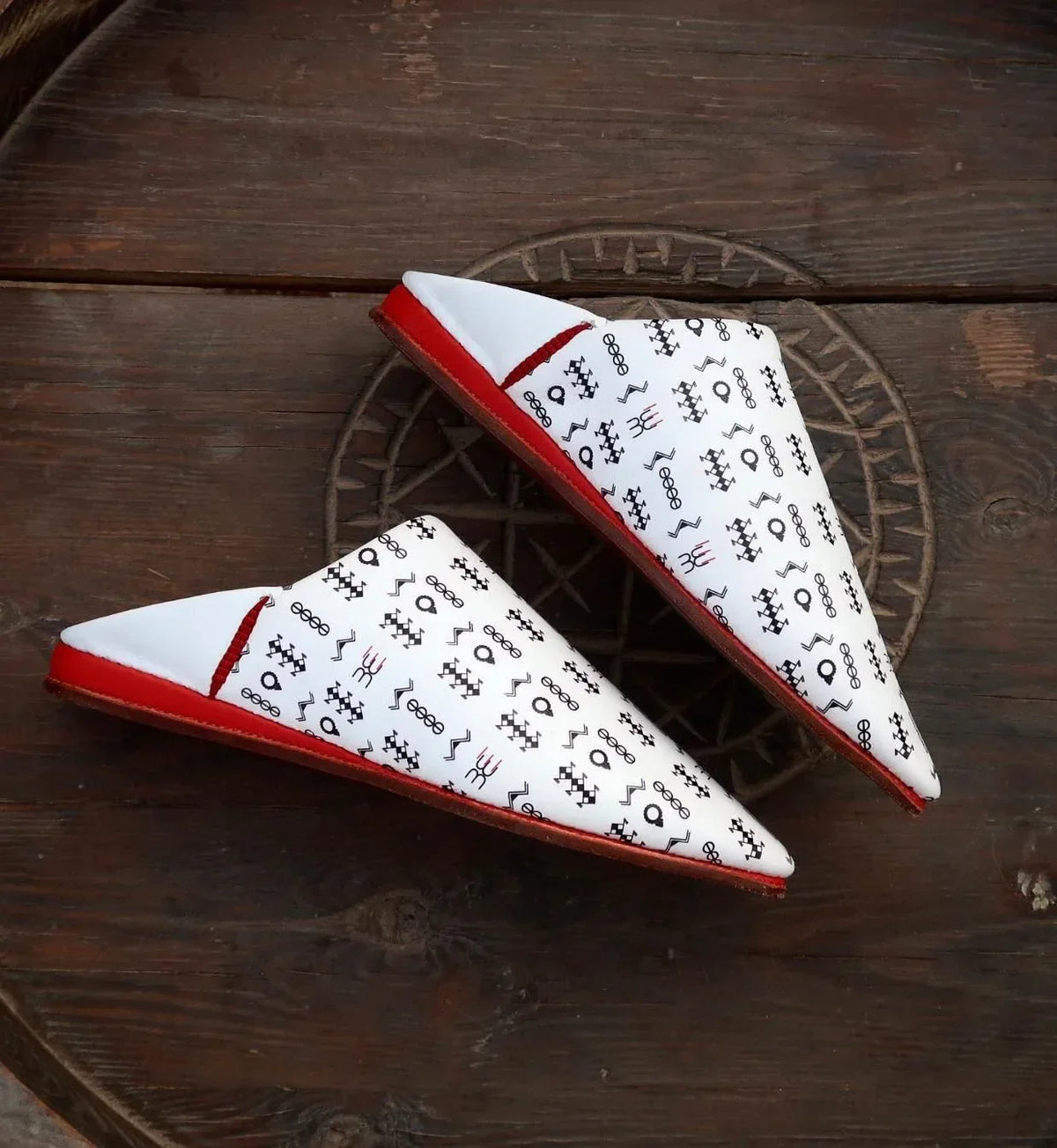 Babouche de luxe pour femme en cuir marocain modèle Marrakech Air Babouche