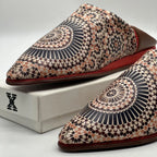 Commander en ligne la babouche contemporaine Zellige en cuir véritable faite à la main à Marrakech