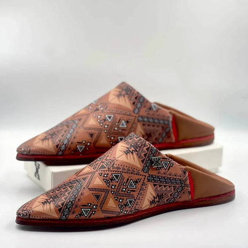 Guide des pointures pour babouche marocaine en cuir modèle Zellige pour hommes et femmes