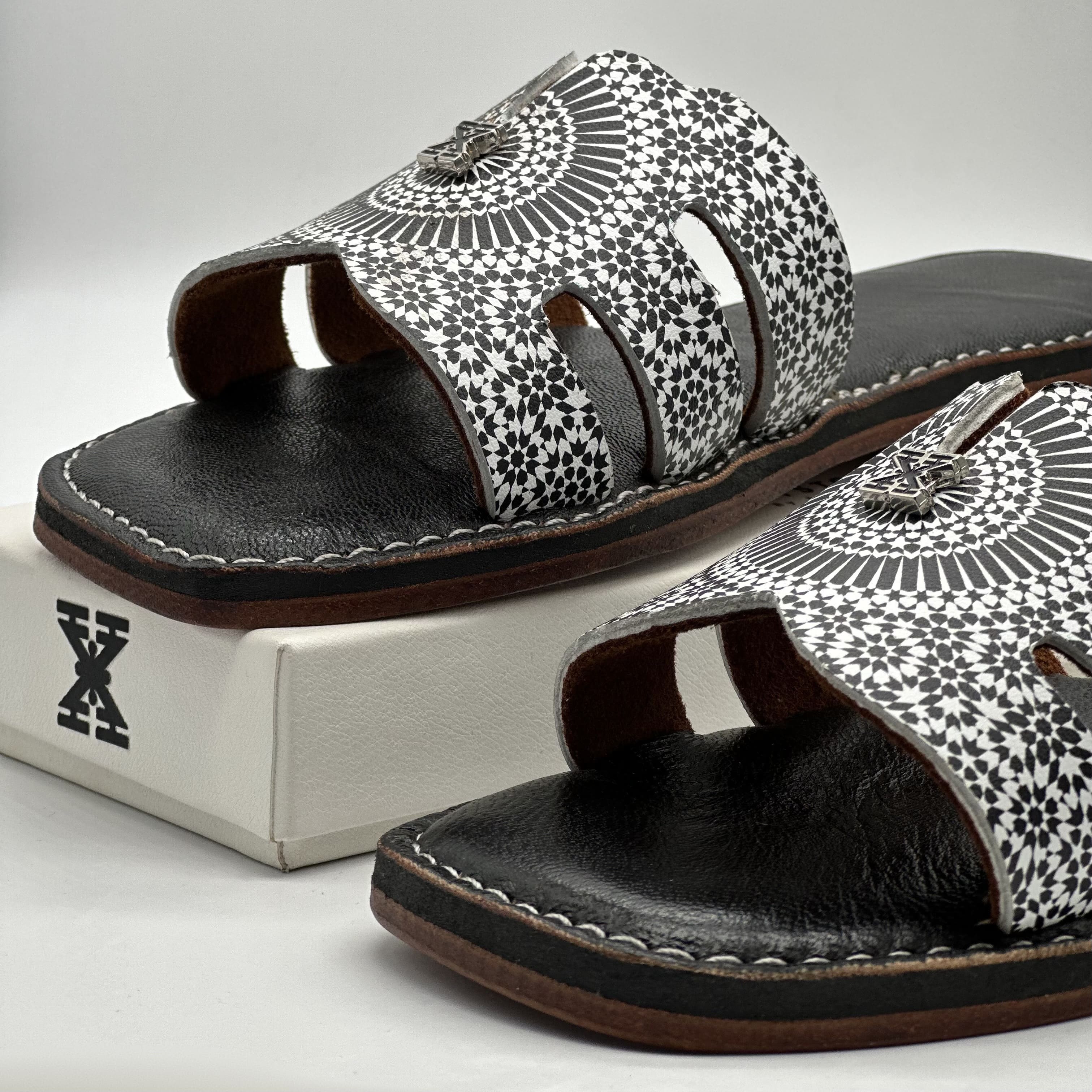 Sandales Black Zellige - Air Babouche