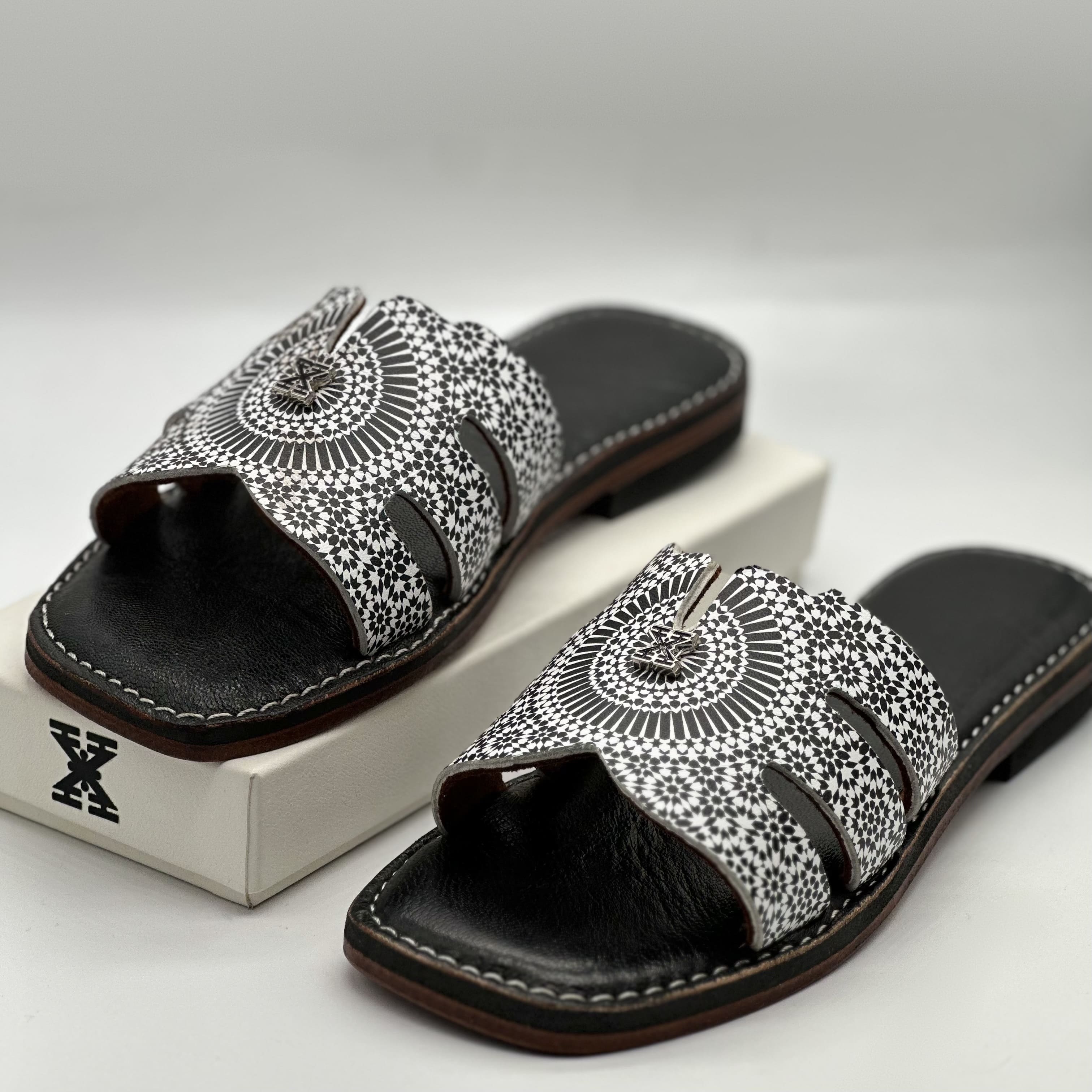 Sandales Black Zellige - Air Babouche