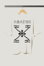 t-shirt beige air babouche unisexe, collection amazigh marrakech, design et style