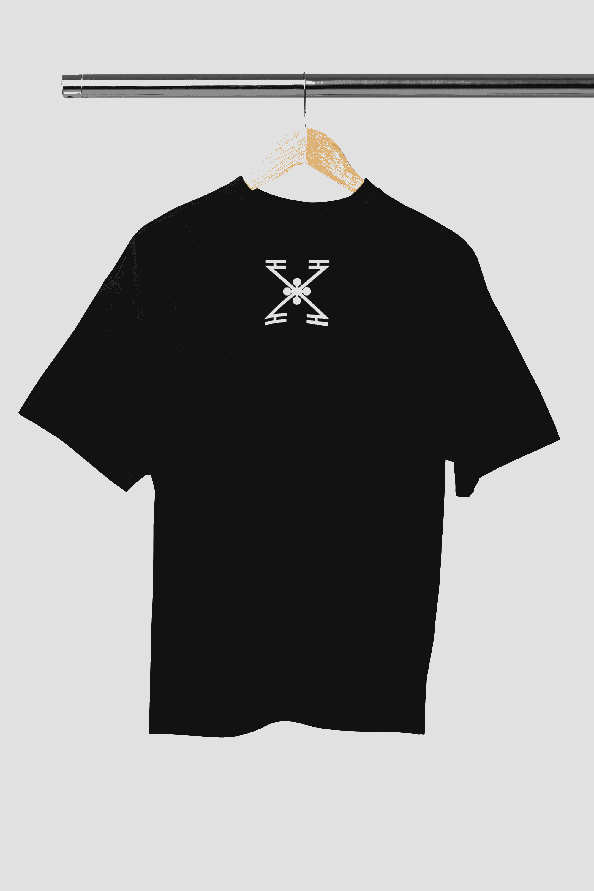 t-shirt noir air babouche unisexe avec motif amazigh, collection x amazigh marrakech, design et style